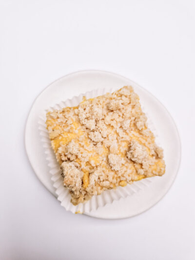 mango crumble bar, omnom patisserie