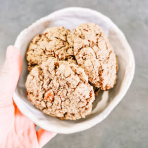 Havermout/pecan koek
